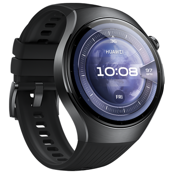 Huawei Watch 5 - 46mm - 1.5 inch - Amoled - Battery lasts up to 11 days - Multi-sensing X-TAP - eSIM Cellular Calling + Huawei Scale 3 Gift - Pre-Order