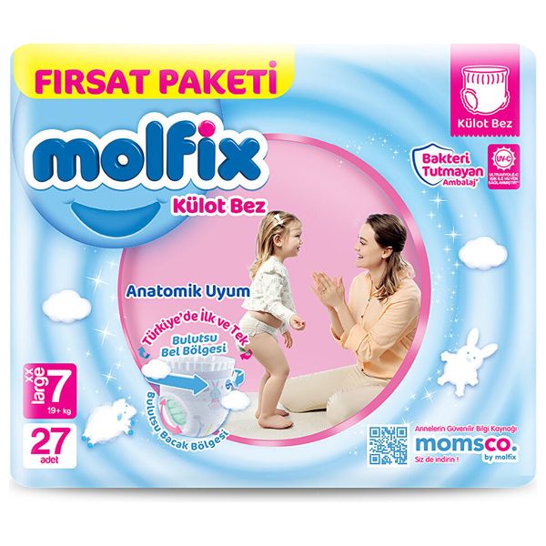  مولفيكس XXL للأطفال الكبار - مقاس 7 - 27 قطعة 