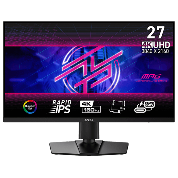 MSI 27-Inch 274URF QD-Series - Flat Monitor - 160Hz - 0.5ms Response Time - UHD - 400 Nits - Rapid IPS Panel
