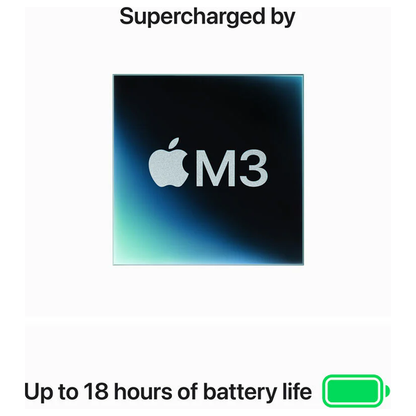  Apple 13.6-Inch - MacBook Air - M3 8-Core - 256GB SSD/8GB - 8-Core - MacOS 