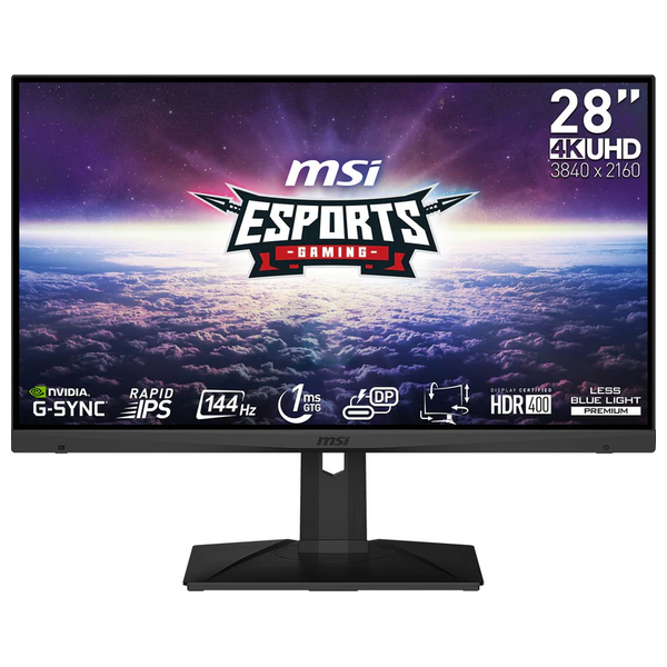 MSI 28-Inch 3CC8GQ-Series - Flat Monitor - 144Hz - 1ms Response Time - 4K