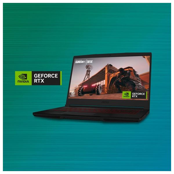 MSI Laptop 15.6-Inch - GF63 12UDX - Core I7-12650H - 16 GB/512GB SSD - NVD RTX 3050 - DOS