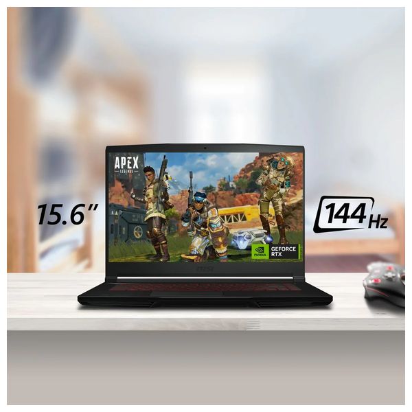 MSI Laptop 15.6-Inch - GF63 12UDX - Core I7-12650H - 16 GB/512GB SSD - NVD RTX 3050 - DOS