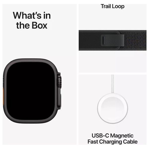  Apple Watch Ultra 2 GPS + Cellular, - 49mm - S - Black Titanium Case with Dark Green Alpine Loop 