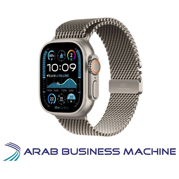 Watch Ultra 2 GPS + Cellular 49mm Natural Titanium Case with Natural Titanium Milanese Loop - L