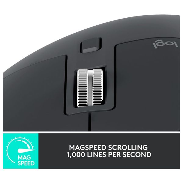  ماوس لوجيتك لاسلكي - MX Master 3S - غرافيت 