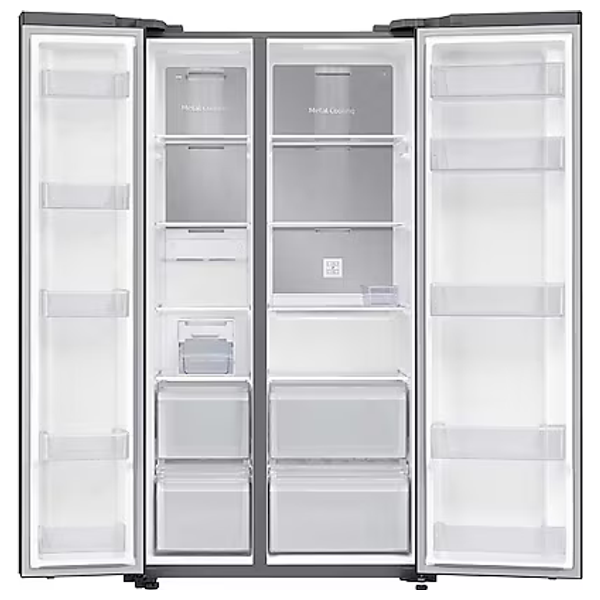  Samsung RS62R50312C - 25ft - Side By Side Refrigerator - Black Glass 