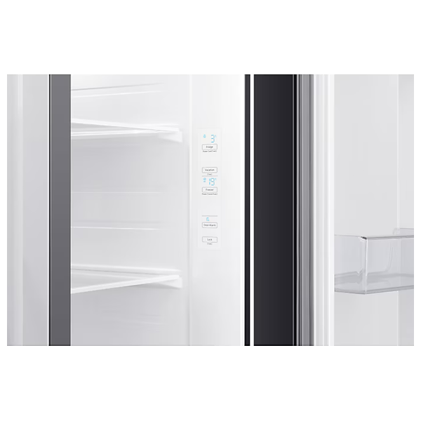  Samsung RS62R50312C - 25ft - Side By Side Refrigerator - Black Glass 