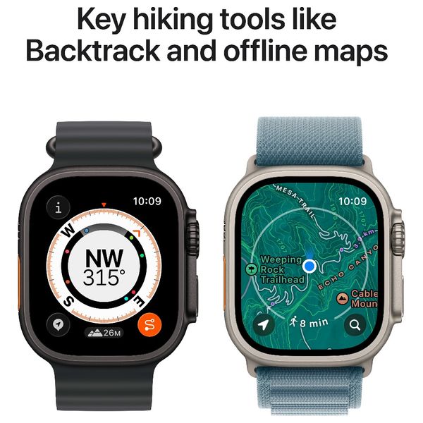 Apple Watch Ultra 3 - 49mm Natural Titanium - Satellite Connectivity - High Blood Pressure Alerts - Pre-Order