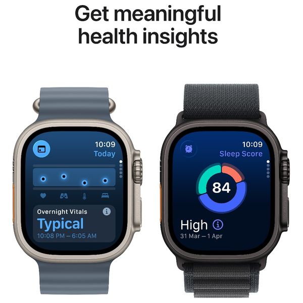 Apple Watch Ultra 3 - 49mm Natural Titanium - Satellite Connectivity - High Blood Pressure Alerts - Pre-Order