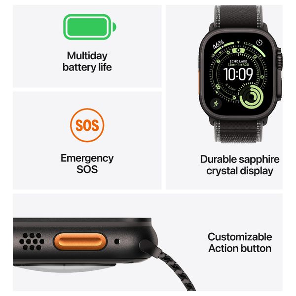 Apple Watch Ultra 3 - 49mm Natural Titanium - Satellite Connectivity - High Blood Pressure Alerts - Pre-Order