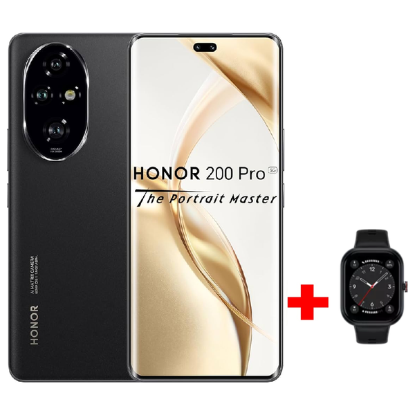  هونر 200 Pro 5G - دبل سيم - سنابدراجون 8اس الجيل الثالث - اموليد - حجم البطارية 5200 ميلي امبير + ساعة هونر - Choice QCY Watch