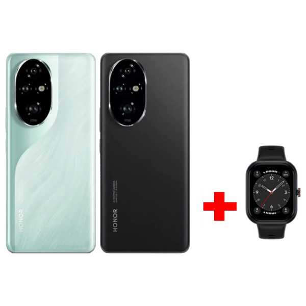  هونر 200 Pro 5G - دبل سيم - سنابدراجون 8اس الجيل الثالث - اموليد - حجم البطارية 5200 ميلي امبير + ساعة هونر - Choice QCY Watch