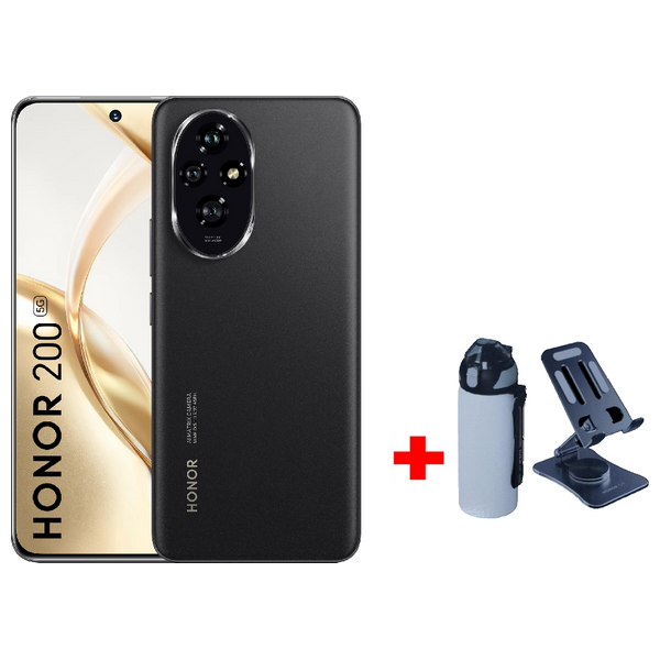 Honor 200 - Dual SIM - 256/12GB + Sports Water Bottle + Mobile Phone Holder