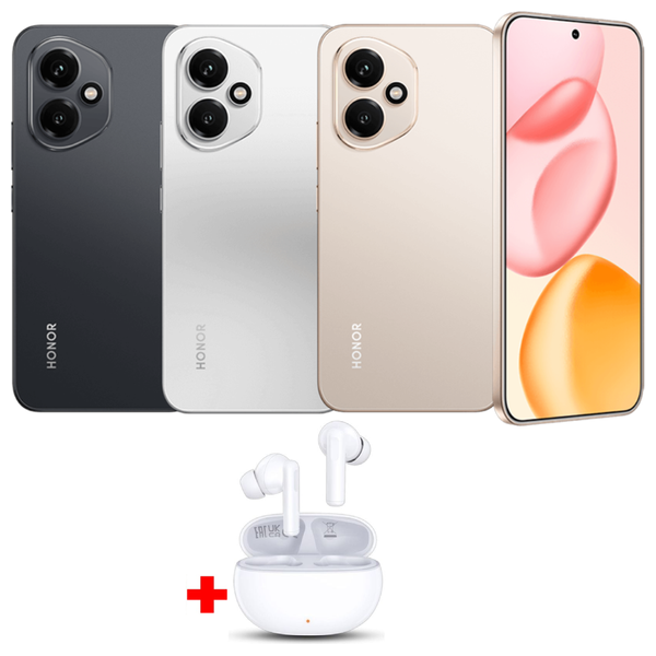 هونر 400 5G - دبل سيم - 6.55 انج - اموليد 120 هيرتز - Snapdragon 7 الجيل الثالث (4 نانومتر) - حجم بطارية 6000 ميلي امبير + سماعة هونر اكس 7 اي