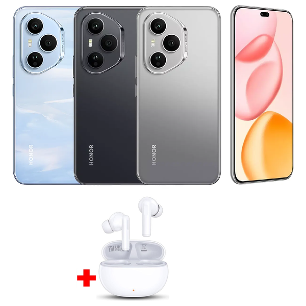 Honor 400 Pro 5G - Dual SIM - 512/12GB - 6.7 Inch - AMOLED 120Hz - Snapdragon 8 Gen 3 (4 nm) - 6000 mAh + Honor Earbuds Choice X7i