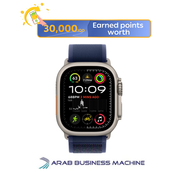  Apple Watch Ultra 2 2024 GPS + Cellular, - 49mm - M/L - Natural Titanium Case with Blue Trail Loop 