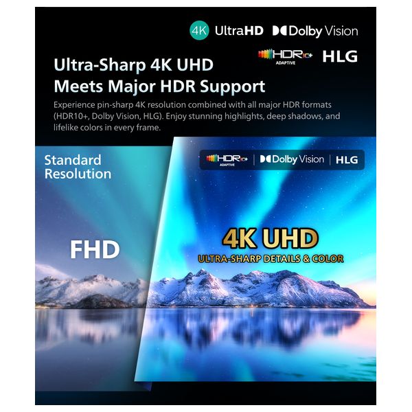  تلفزيون فيليبس 55 انج - ذكي بدقة 4K UHD - OLED- Google TV - تقنية Ambilight ثلاثية الجوانب - معالج P5 AI - هيرتز 144 - تصميم بدون حواف - منشأ اوروبي 
