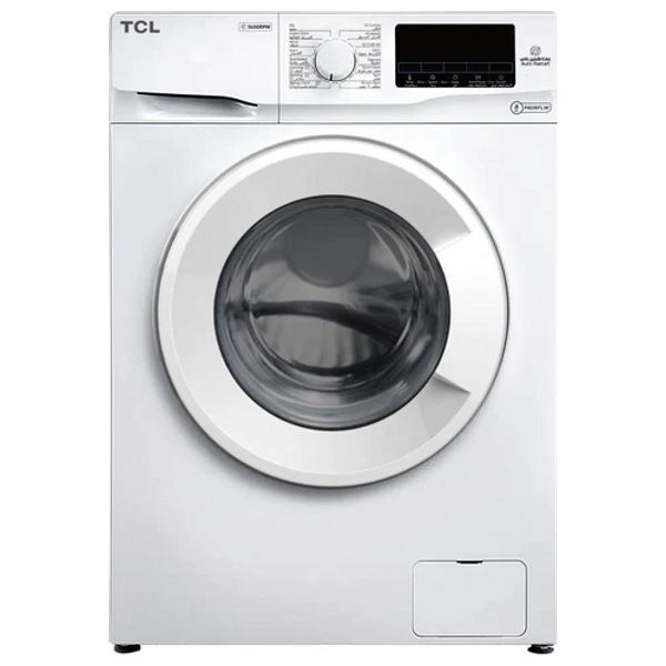  غسالة تي سي ال فتحة امامية -8 كغم - P608FLW - ابيض + مكواة دنكا بخارية - IST-2400PB - اسود 