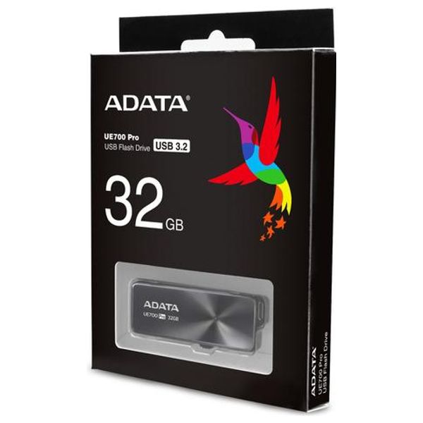فلاش ميموري اي داتا UE700 Pro USB 3.2 - اسود - 32كيكابايت