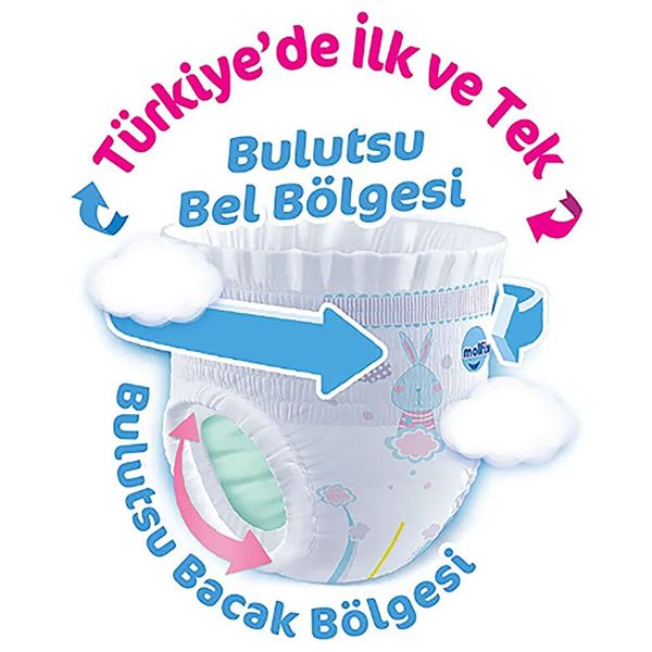  Molfix Pants for Babies - Size 4 - 52 Pieces 