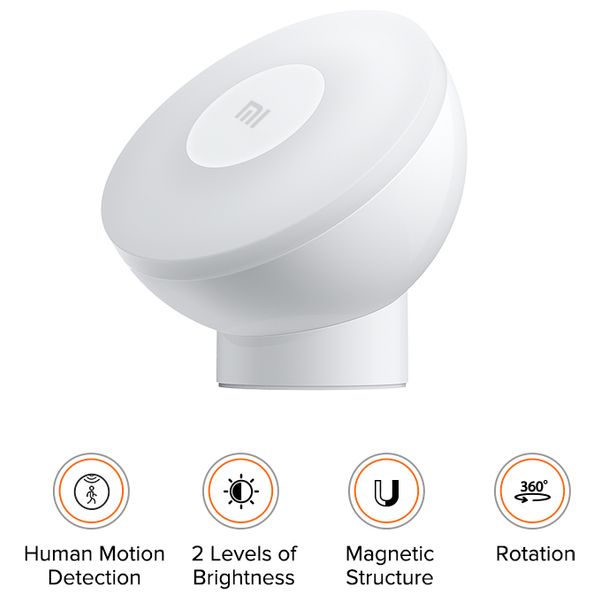  شاومي - Mi Motion-Activated Night Light 2 - ضوء ليلي - ابيض 
