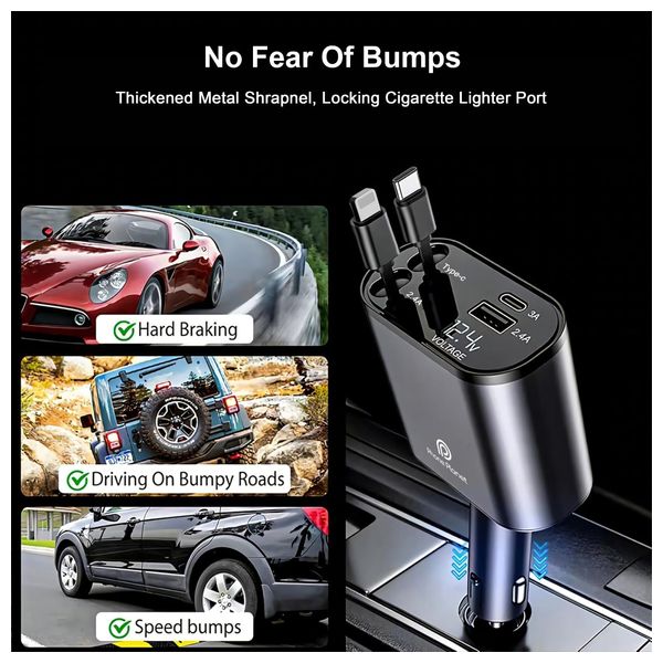  Phone Planet PP-CC06 120W - Car Charger - Black 