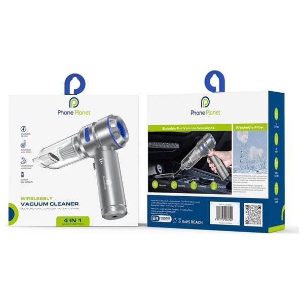 Phone Planet PP-VC01-BE - Handheld Vacuum Cleaner - Blue