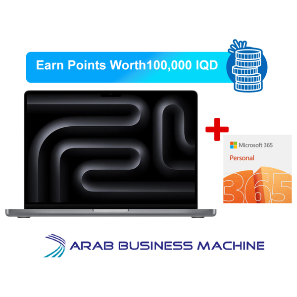  Apple MacBook Pro 14-Inch ( M3 chip-8Core - 8GB-1TB SSD - GPU 10-Core )  XDR screen - Space Gray 