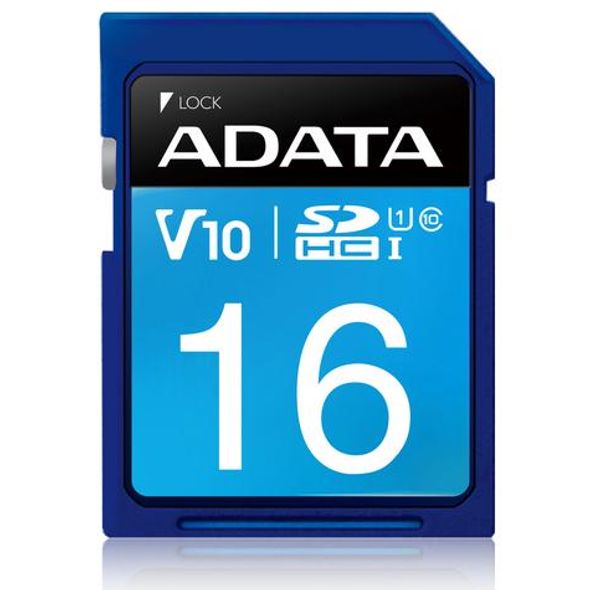 ADATA Premier Memory Card SDA 3.0 - 16GB - SD Card - Blue