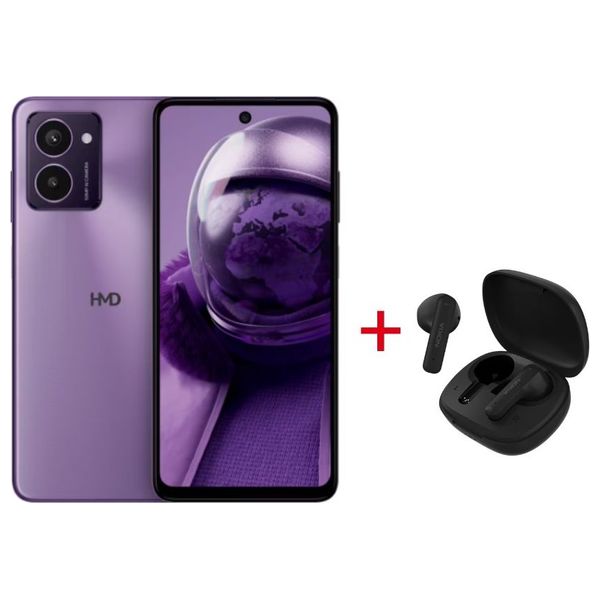 اتش ام دي Pulse برو - 256/8 كيكابايت - سيم + سماعة بلوتوث داخل الاذن نوكيا - Go Earbuds 2 - اسود