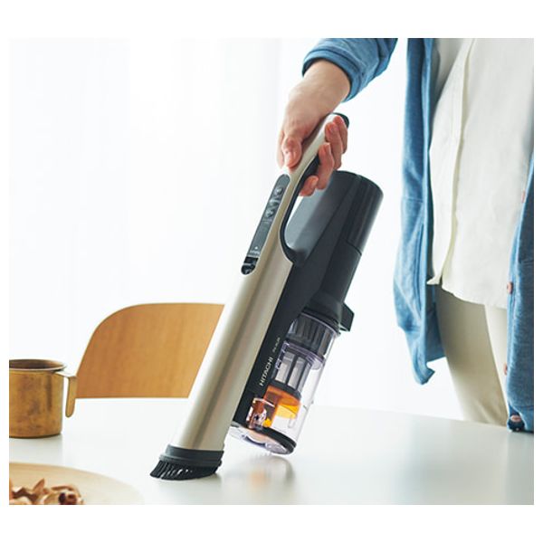 Hitachi PV-XL2K - Rechargeable Bagless Vacuum Cleaner - Champagne Gold