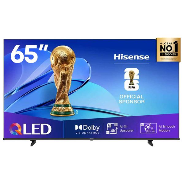  شاشة هايسنس - 65 انش - 4K - QLED - 144 هيرتز - فيدا - Q71Q - أسود 