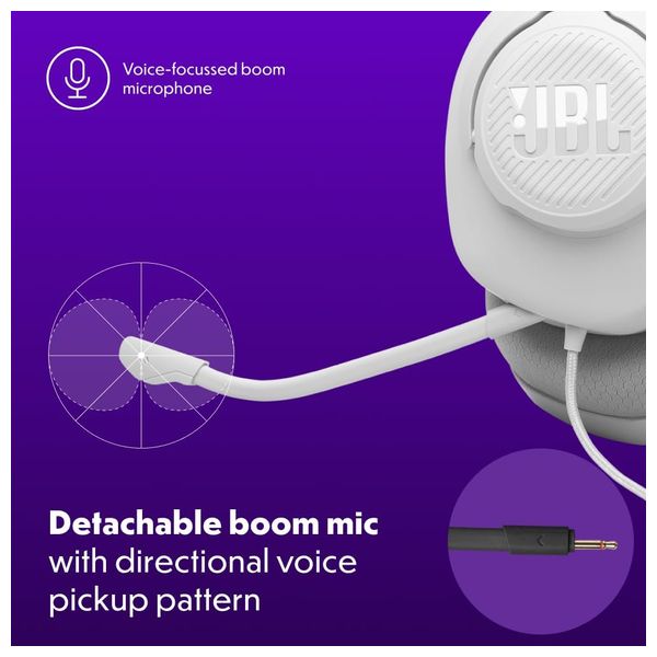  JBL Quantum 100M2 - Over Ear Headphones - White 