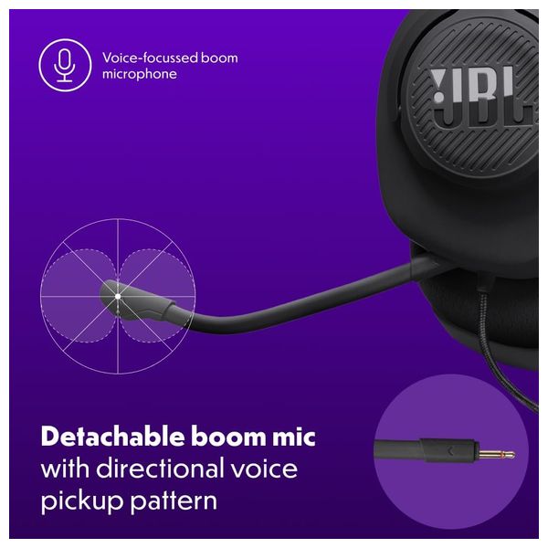 JBL Quantum 100M2 - Over Ear Headphones - Black