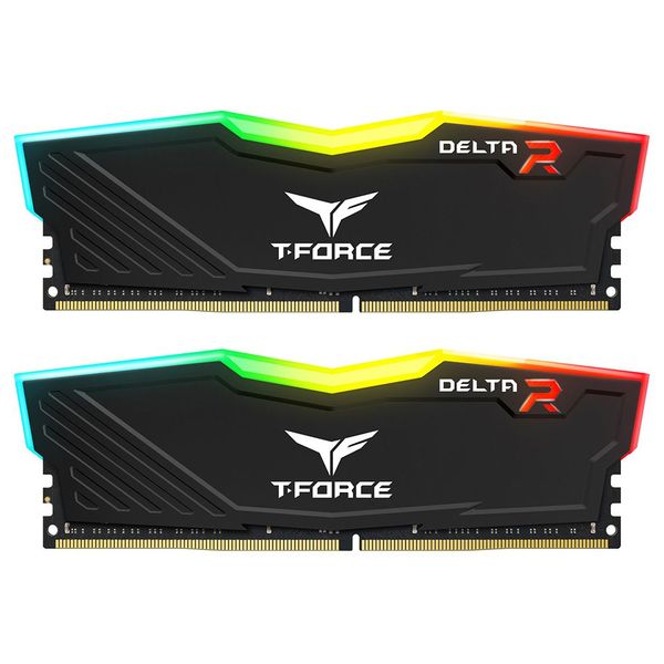  TEAMGROUP CL18 T-Force Delta RGB DDR4 Desktop Ram - 64GB (32x2GB) 3600 Mhz - Black 