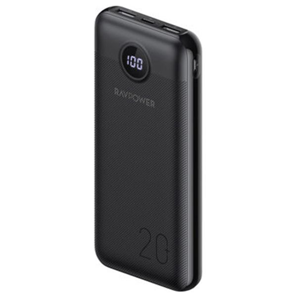  شاحن محمول راف بور - PB-1205 - 20000mah - اسود 