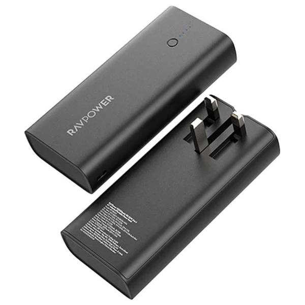 شاحن محمول لاسلكي راف بور - PB243 - 10000mah - اسود