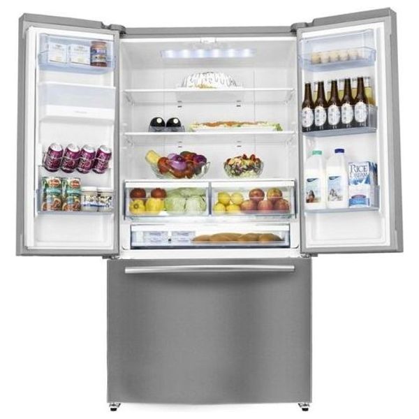 Hisense RF697N4ZS1 - 25ft - French Door Refrigerator - Stainless Steel