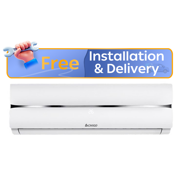  Chigo CHS-12000 - Wall Mounted Split - 1 Ton - White + Free Installation 