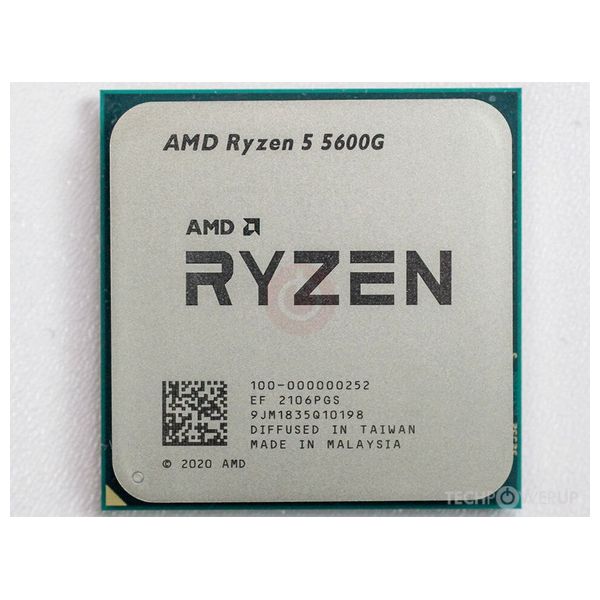  معالج AMD Ryzen 5 5600G مع العلبة - سداسي النواة - 12 خيط - مقبس AM4 - سرعة اساسية 3.9 كيكاهيرتز - 65 واط 
