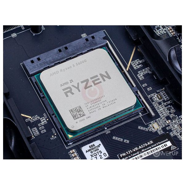  معالج AMD Ryzen 5 5600G مع العلبة - سداسي النواة - 12 خيط - مقبس AM4 - سرعة اساسية 3.9 كيكاهيرتز - 65 واط 
