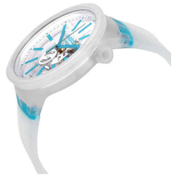  Swatch Watch SO27E105 For Unisex - Analog Display, Silicone Band - Glass 