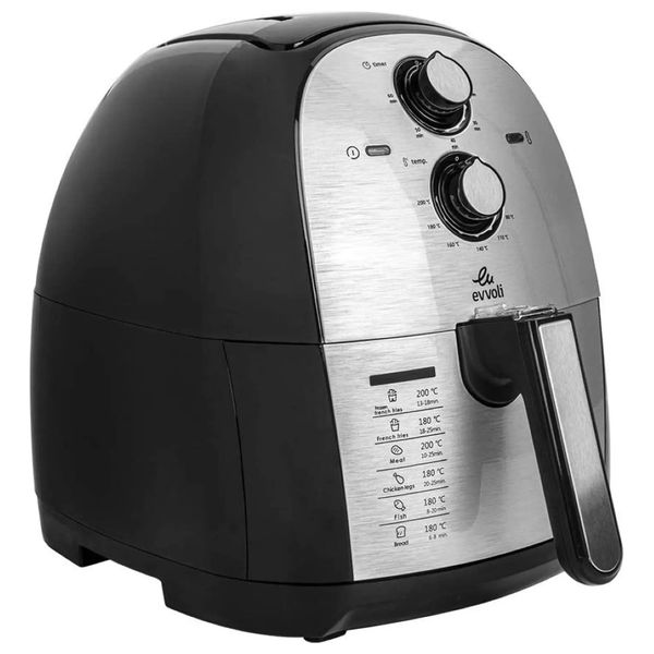  Evvoli EVKA-AF5501B - Multifunction Air Fryer - 1700 W - 5.5 L - Black/Grey 