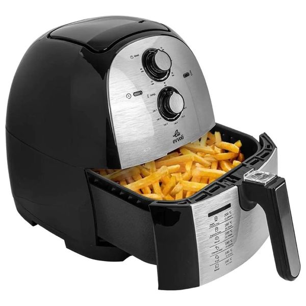  Evvoli EVKA-AF5501B - Multifunction Air Fryer - 1700 W - 5.5 L - Black/Grey 