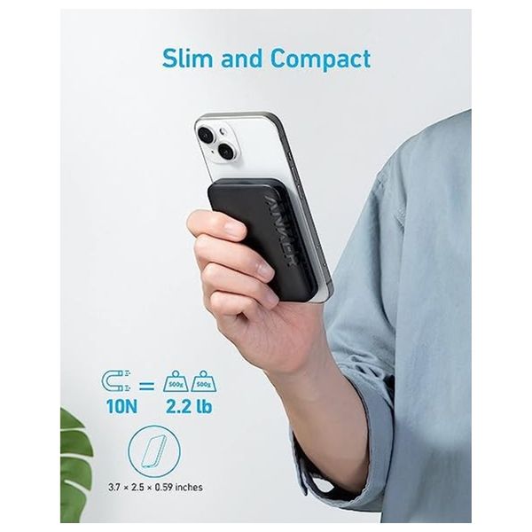 شاحن محمول وايرليس انكر - A1616H11 - 5000mah - اسود