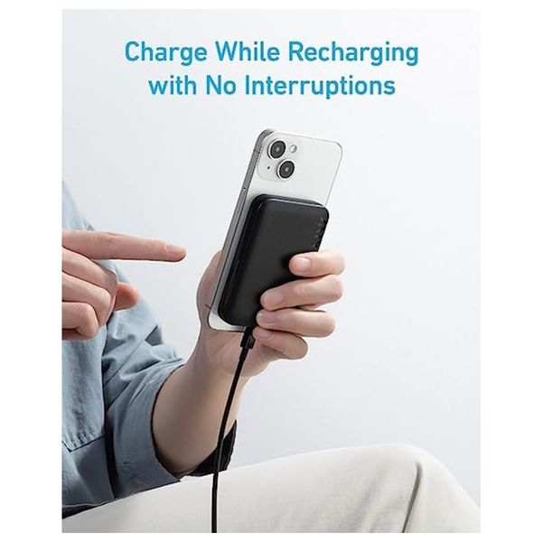  شاحن محمول وايرليس انكر - A1616H11 - 5000mah - اسود 