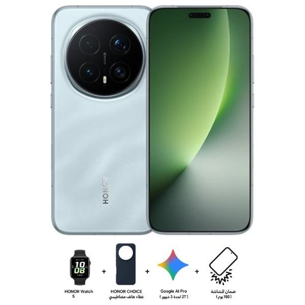 هونر ماجيك 8 برو 5 جي - 6.71 انج 120 هرتز OLED - سنابدراغون 8 اليت جيل 5 - بحجم بطارية 7100 مللي امبير بسرعة شحن 100 واط + هدايا مجانية