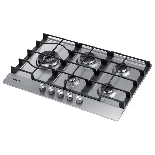 Samsung NA75J3030AS/ET - 5 Burners - Built-In Gas Cooker - Stainless Steel