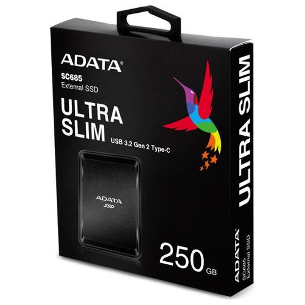 ADATA SC685 - 250GB - External SSD Hard Drive - Black